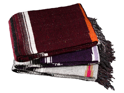 3 Mexican Blankets Stacked